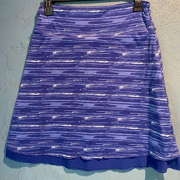 Reversible athletic skirt Royal Blue Geometric Print Lightweight Small Sporty - Picture 5 of 6